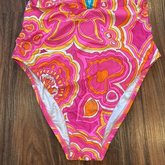 Trina Turk Morning Sunrise Plunge One Piece - Picture 12 of 14